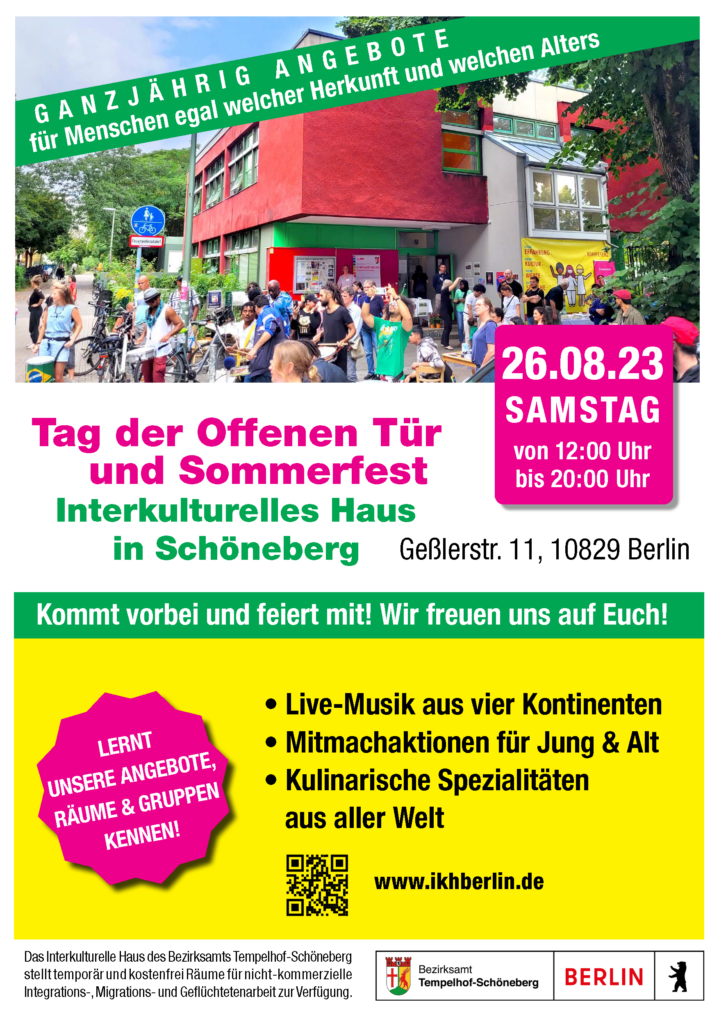 Sommerfest und Tag der Offenen Tür vom Interkulturellen Haus des Bezirksamts Tempelhof-Schöneberg