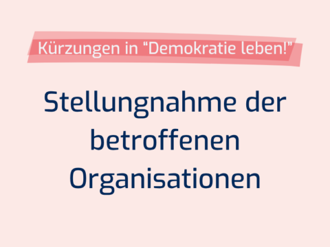 Kürzungen in „Demokratie leben!“